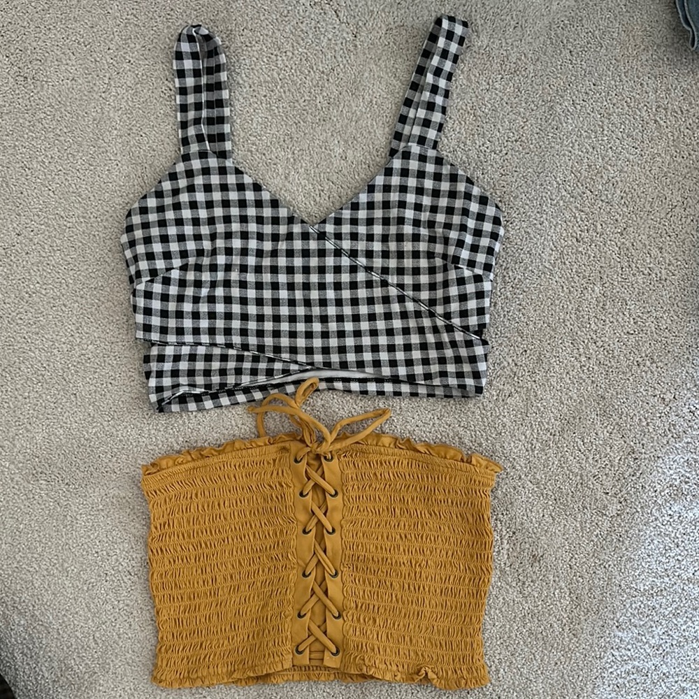 Black and White Checkered Top